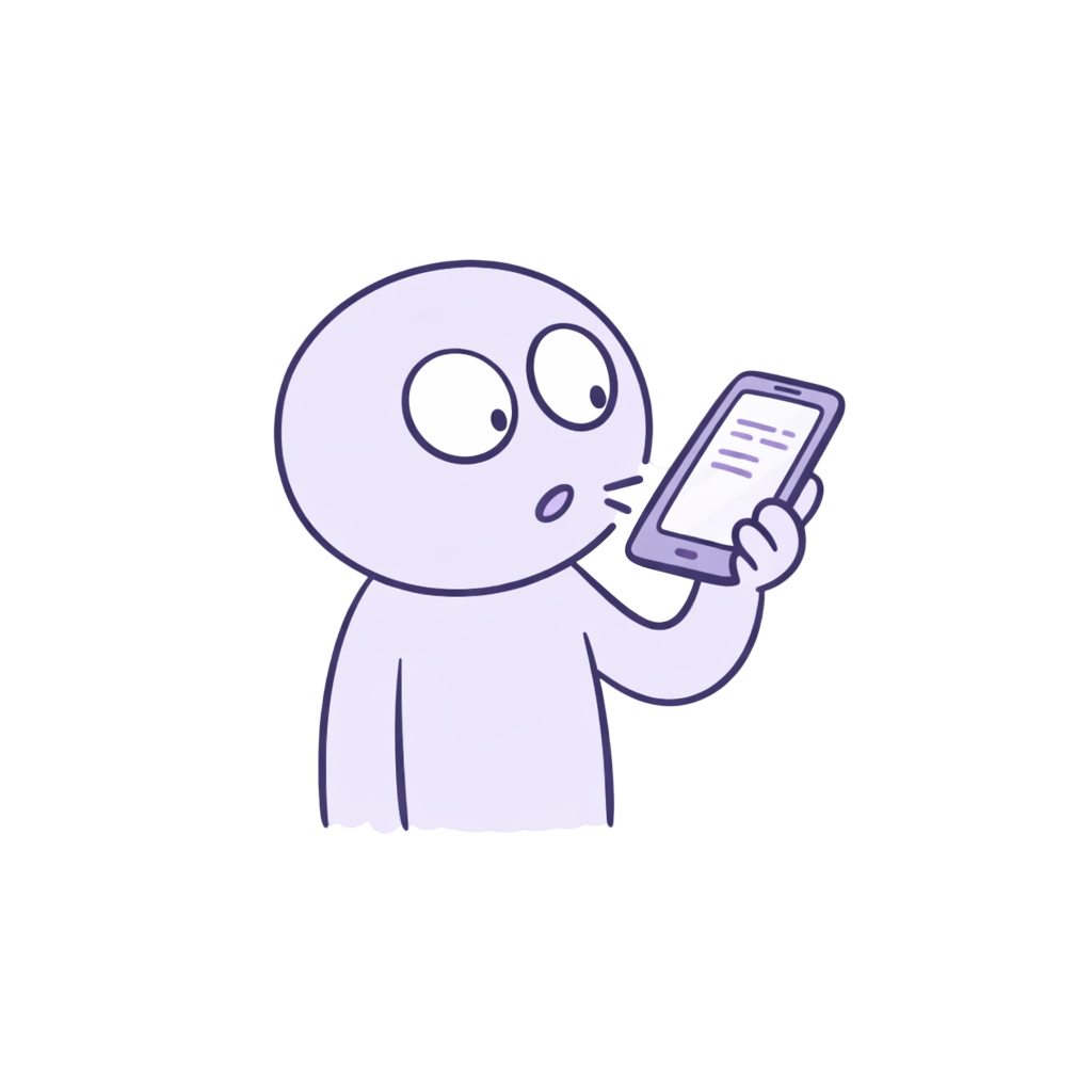 Speaking into phone
